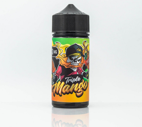 Рідина Flamingo Organic Triple Mango 100ml 0mg без нікотину зі смаком манго