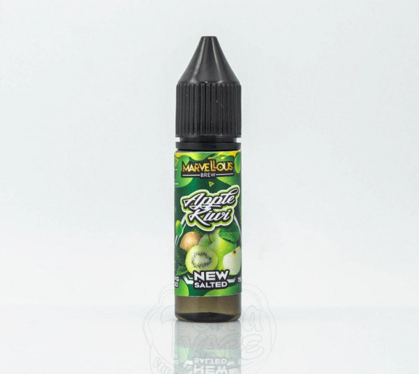 Рідина Marvellous Brew Salt Apple Kiwi 15ml 35mg на сольовому нікотині зі смаком ківі та яблука