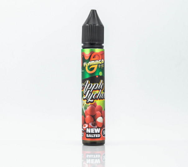 Рідина Flamingo Salt Apple Lychee 30ml 35mg на сольовому нікотині зі смаком яблука та лічі