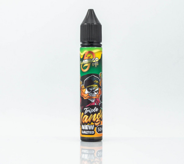 Рідина Flamingo Salt Triple Mango 30ml 35mg на сольовому нікотині зі смаком манго