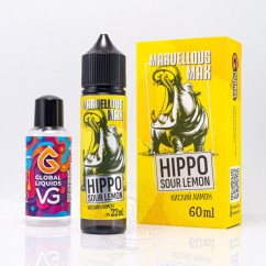 Marvellous Max Organic Hippo Sour Lemon 60ml 3mg Рідина (набір компонентів)