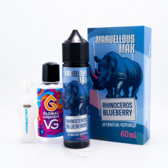 Marvellous Max Organic Rhinoceros Blueberry 60ml 3mg Рідина (набір компонентів)