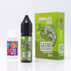 Marvellous Max Salt Gecko Green Apple 15ml 50mg