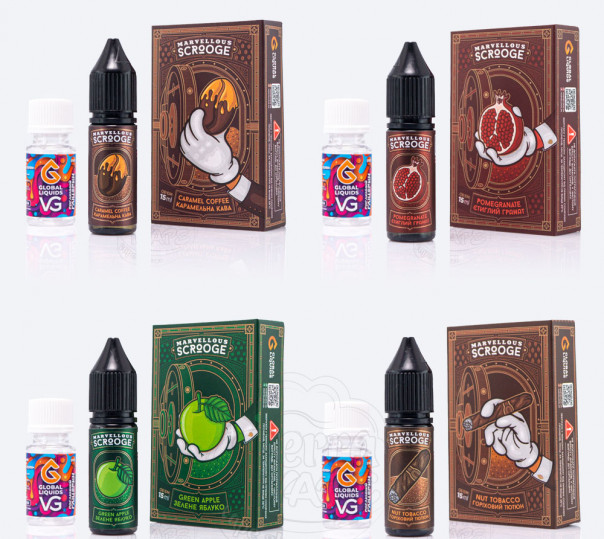 Рідина Marvellous Scrooge Salt 15ml (набір компонентів)