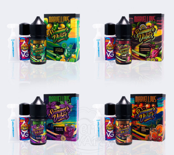 Жидкость Marvellous Summer Vibes Salt 30ml (набор компонентов)
