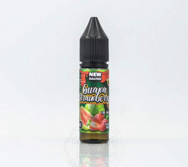 Рідина Flamingo Salt Guava Strawberry 15ml 50mg на сольовому нікотині зі смаком гуави та полуниці