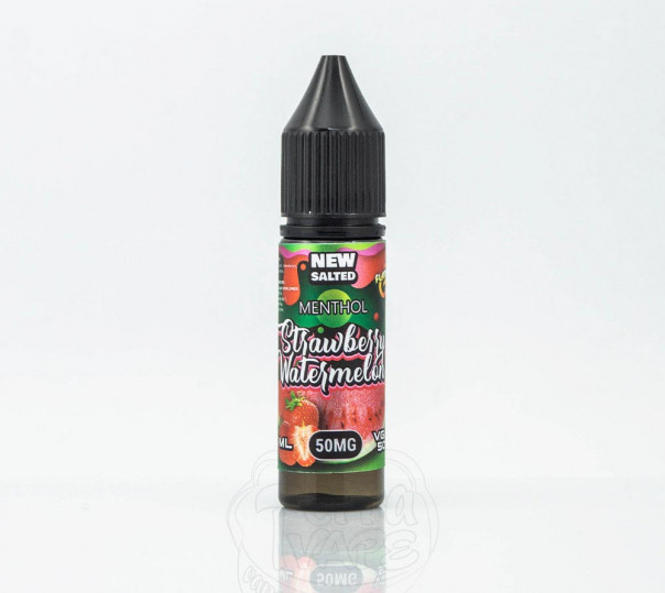 Рідина Flamingo Salt Strawberry Watermelon 15ml 35mg на сольовому нікотині зі смаком кавуна та полуниці