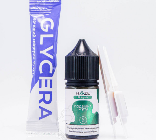 Рідина Haze Lab Malaysia Salt Подвійна м’ята 30ml 50mg (набір компонентів)