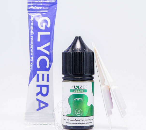 Рідина Haze Lab Malaysia Salt М’ята 30ml 50mg (набір компонентів)