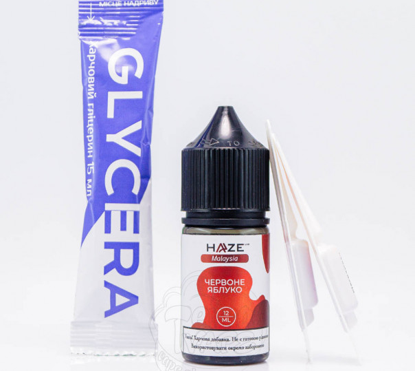 Рідина Haze Lab Malaysia Salt Червоне яблуко 30ml 50mg (набір компонентів)