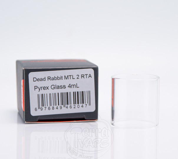 Скло для Hellvape Dead Rabbit MTL 2 RTA Pyrex Glass 2ml/4ml