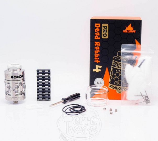 Hellvape Dead Rabbit 4 RTA Pro Tank Atomizer Обслуговуваний бак Hellvape Dead Rabbit 4 RTA Pro Tank Atomizer Обслуговуваний бак