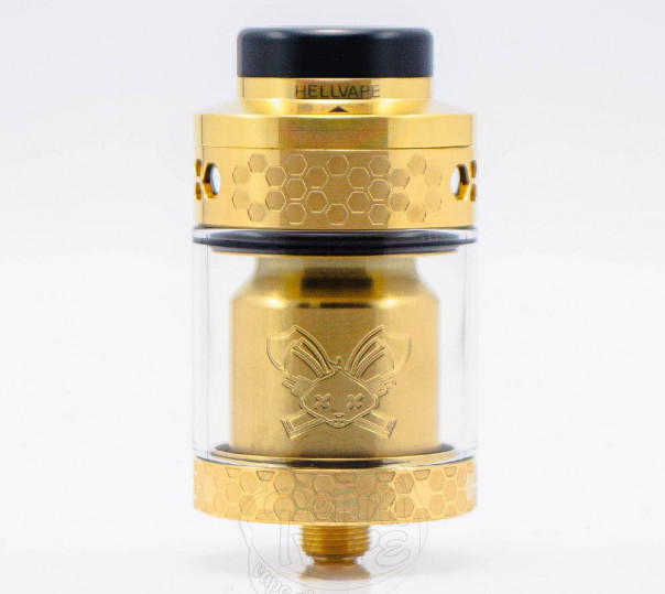 Hellvape Dead Rabbit 4 RTA Tank Atomizer Gold Обслуговуваний бак