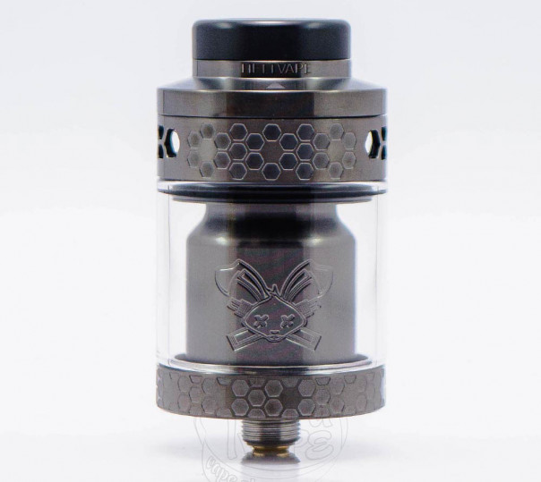 Hellvape Dead Rabbit 4 RTA Tank Atomizer Gunmetal Обслуговуваний бак