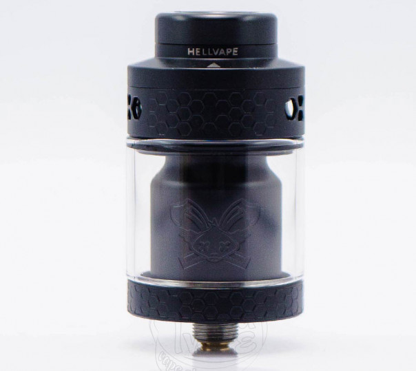 Hellvape Dead Rabbit 4 RTA Tank Atomizer Matte Full Black Обслуговуваний бак