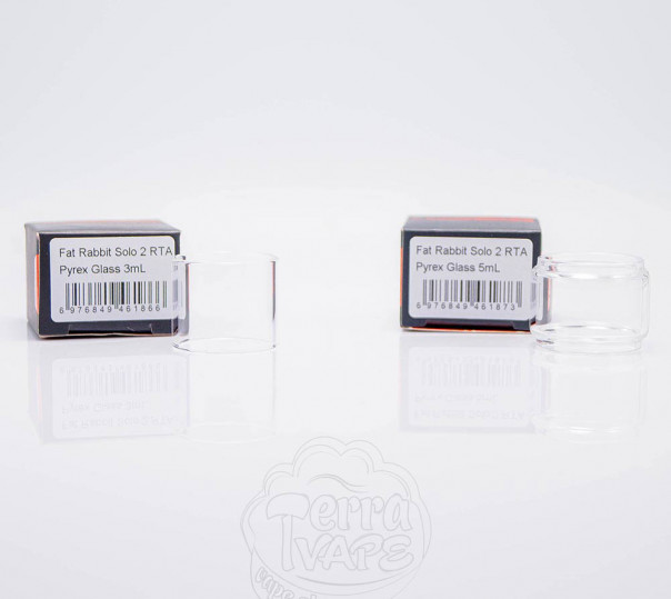 Скло для вейпу Hellvape Fat Rabbit Solo 2 RTA Pyrex Glass