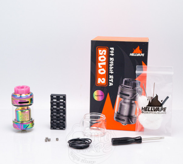 Hellvape Fat Rabbit Solo 2 RTA Обслуговуваний бак Hellvape Fat Rabbit Solo 2 RTA Обслуговуваний бак