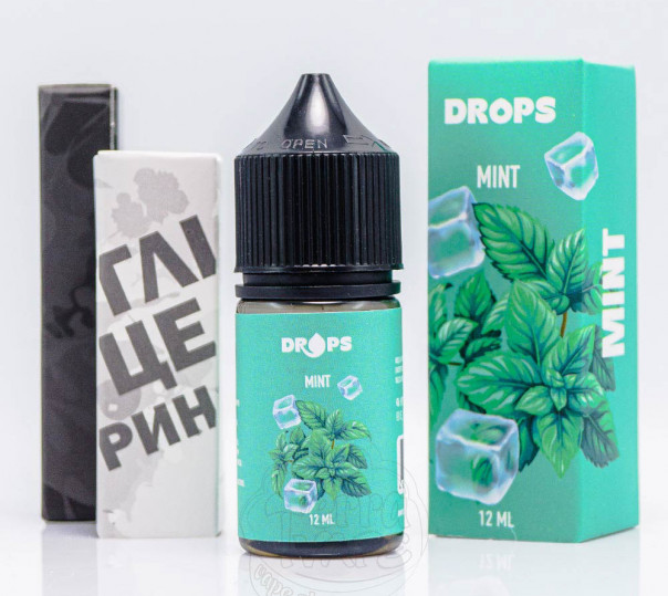 Рідина Hype Drops Salt Mint 30ml 50mg зі смаком м'яти (набір компонентів)
