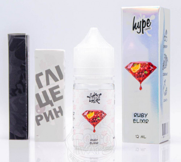Рідина Hype Gems Salt Ruby Elixir 30ml 50mg зі смаком вишні, смородини та лимона (набір компонентів)