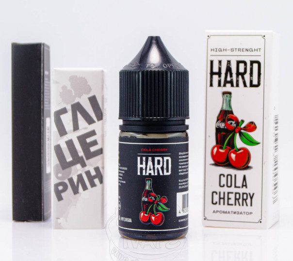 Жидкость Hype Hard Salt Cola Cherry 30ml 70mg со вкусом вишневой колы (набор компонентов)