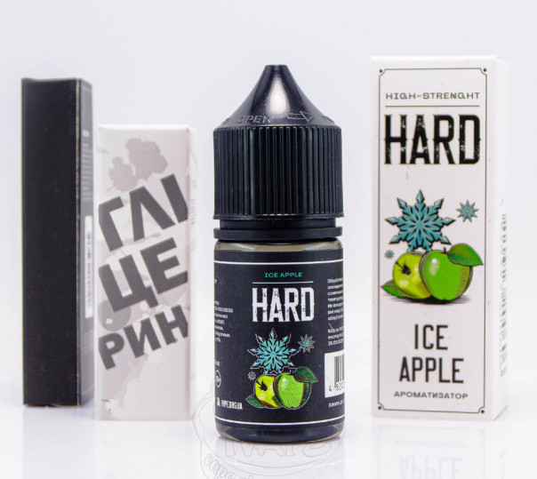 Рідина Hype Hard Salt Ice Apple 30ml 70mg зі смаком яблука з холодком (набір компонентів)