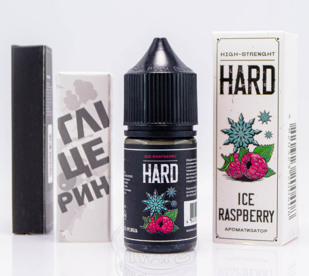 Жидкость Hype Hard Salt Ice Raspberry 30ml 70mg со вкусом малины со льдом (набор компонентов)
