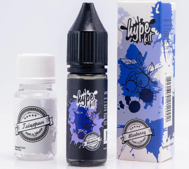 Жидкость Hype Salt Blueberry 15ml 25mg со вкусом черники (набор компонентов)