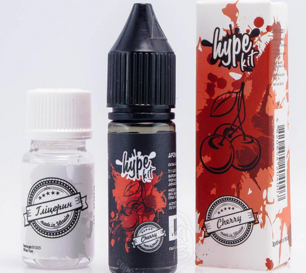 Рідина Hype Salt Cherry 15ml 50mg зі смаком вишні (набір компонентів)