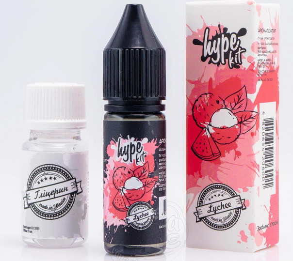 Рідина Hype Salt Lychee 15ml 25mg зі смаком лічі (набір компонентів)