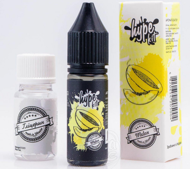 Рідина Hype Salt Melon 15ml 50mg зі смаком дині (набір компонентів)