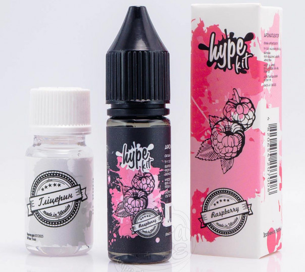 Рідина Hype Salt Raspberry 15ml 25mg зі смаком малини (набір компонентів)