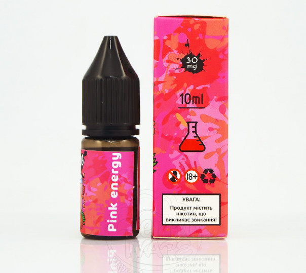 Жидкость Hype Salt New Pink Energy 10ml 15mg на солевом никотине со вкусом клубничного энергетика Жидкость Hype Salt New Pink Energy 10ml 15mg на солевом никотине со вкусом клубничного энергетика