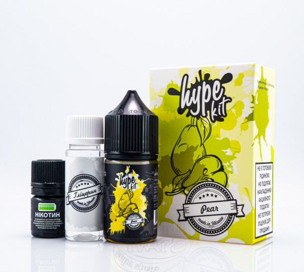 Рідина Hype Salt Pear 30ml 50mg зі смаком груші (набір компонентів)