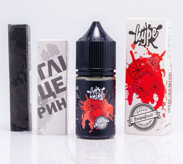 Рідина Hype Salt Grapefruit 30ml 25mg зі смаком грейпфруту (набір компонентів)