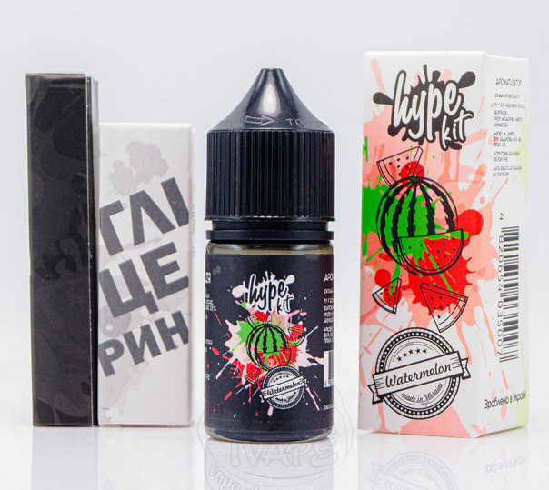 Рідина Hype Salt Watermelon 30ml 25mg зі смаком кавуна (набір компонентів)