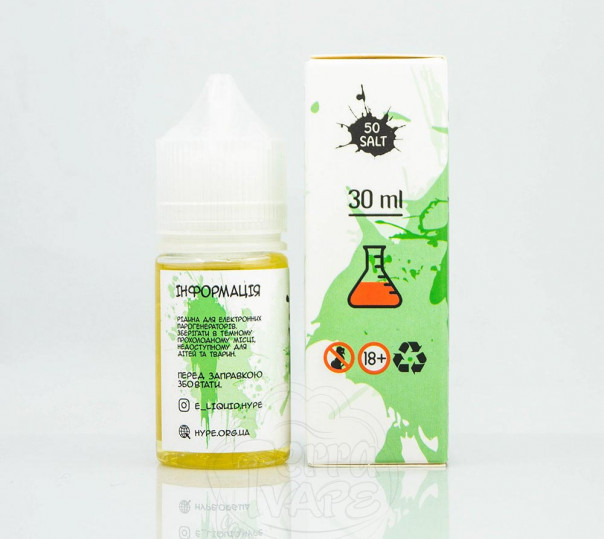 Рідина Hype Salt Apple 30ml 35mg на сольовому нікотині зі смаком яблука Рідина Hype Salt Apple 30ml 35mg на сольовому нікотині зі смаком яблука