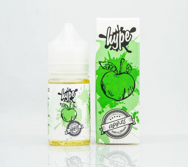 Рідина Hype Salt Apple 30ml 35mg на сольовому нікотині зі смаком яблука