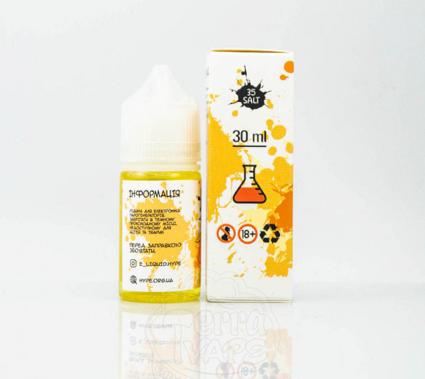 Рідина Hype Salt Mango 30ml 35mg на сольовому нікотині зі смаком манго Рідина Hype Salt Mango 30ml 35mg на сольовому нікотині зі смаком манго