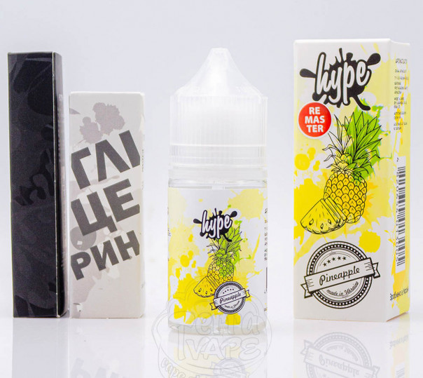 Рідина Hype Salt Pineapple 30ml 50mg зі смаком ананаса (набір компонентів)