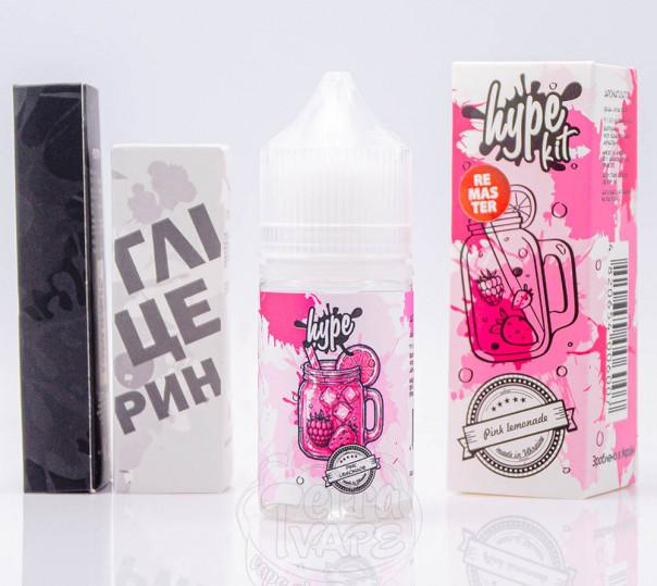 Рідина Hype Salt Pink Lemonade 30ml 50mg зі смаком рожевого лимонаду (набір компонентів)