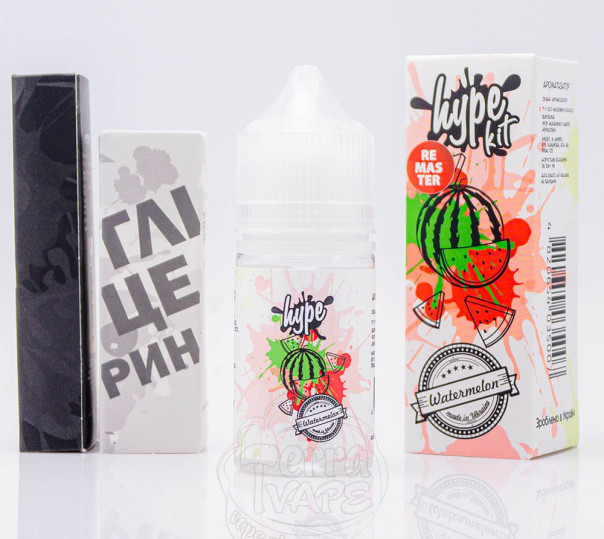 Жидкость Hype Salt Watermelon 30ml 25mg со вкусом арбуза (набор компонентов)