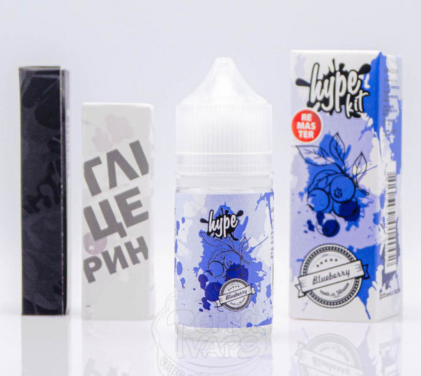 Рідина Hype Salt Blueberry 30ml 50mg зі смаком чорниці (набір компонентів)