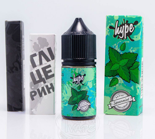 Рідина Hype Salt New Spearmint 30ml 25mg зі смаком м'ятної жуйки (набір компонентів)