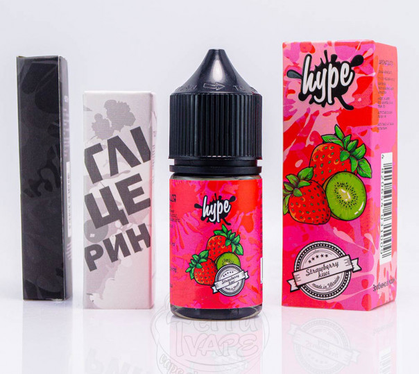 Рідина Hype Salt New Strawberry Kiwi 30ml 25mg зі смаком полуниці та ківі (набір компонентів)