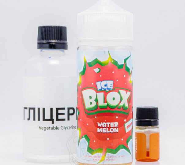 Жидкость Ice Blox Organic Watermelon 120ml 3mg со вкусом арбуза и ментола (набор компонентов)