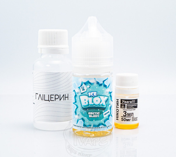 Жидкость Ice Blox Salt Arctic Blast 30ml 50mg со вкусом мяты и ментола (набор компонентов)