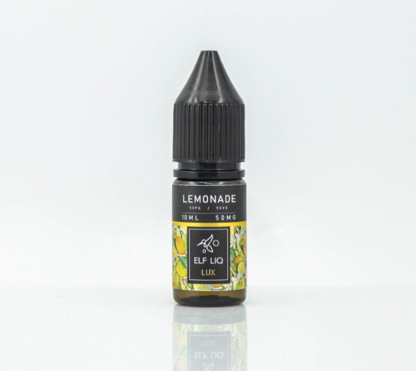 Рідина Elf Liq LUX Salt Lemonade 10ml 50mg на сольовому нікотині зі смаком лимонаду