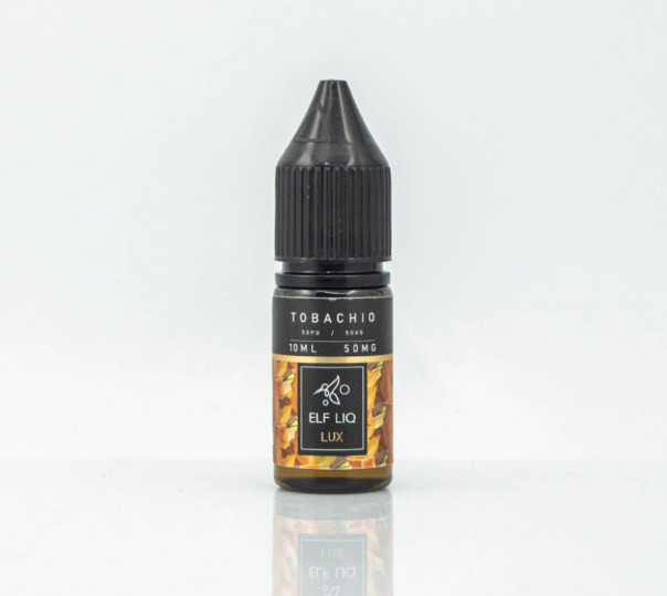 Рідина Elf Liq LUX Salt Tobachio 10ml 50mg на сольовому нікотині зі смаком тютюну з фісташкою