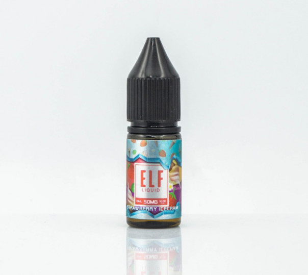 Рідина Elf Liq Salt Strawberry Ice Cream 10ml 30mg на сольовому нікотині зі смаком полуничного морозива