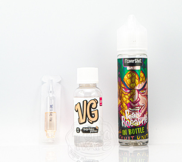 Рідина In Bottle Organic Peach Pineapple 60ml 3mg зі смаком ананаса та персика (набір компонентів)